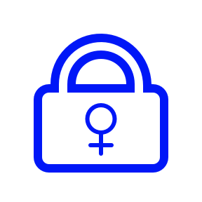 Esterilização feminina azul