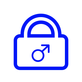 Esterilização masculina azul